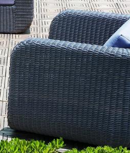 Плетеное садовое кресло из искусственного ротанга STOCKHOLM 