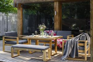 Уличный диванный комплект с обеденным столом BOOKA - для сада, террасы